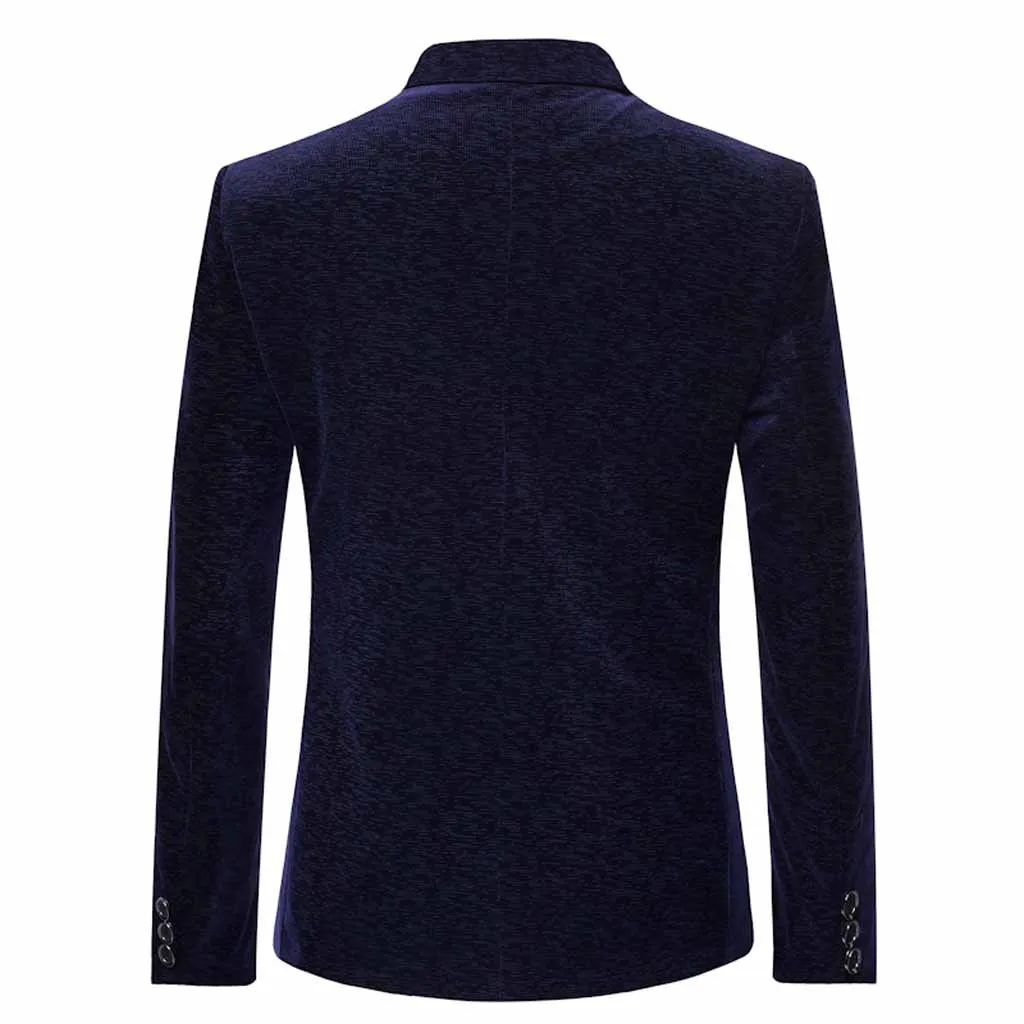 Low Price Loss Sale Men's New Style Turn-down Collar Long Sleeve Casual Suit Slim Fit Coat Jacket Drop Shipping Hot Sale