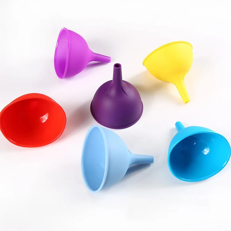 Пищевая силиконовая переносная Воронка для дома высокая температура сливное