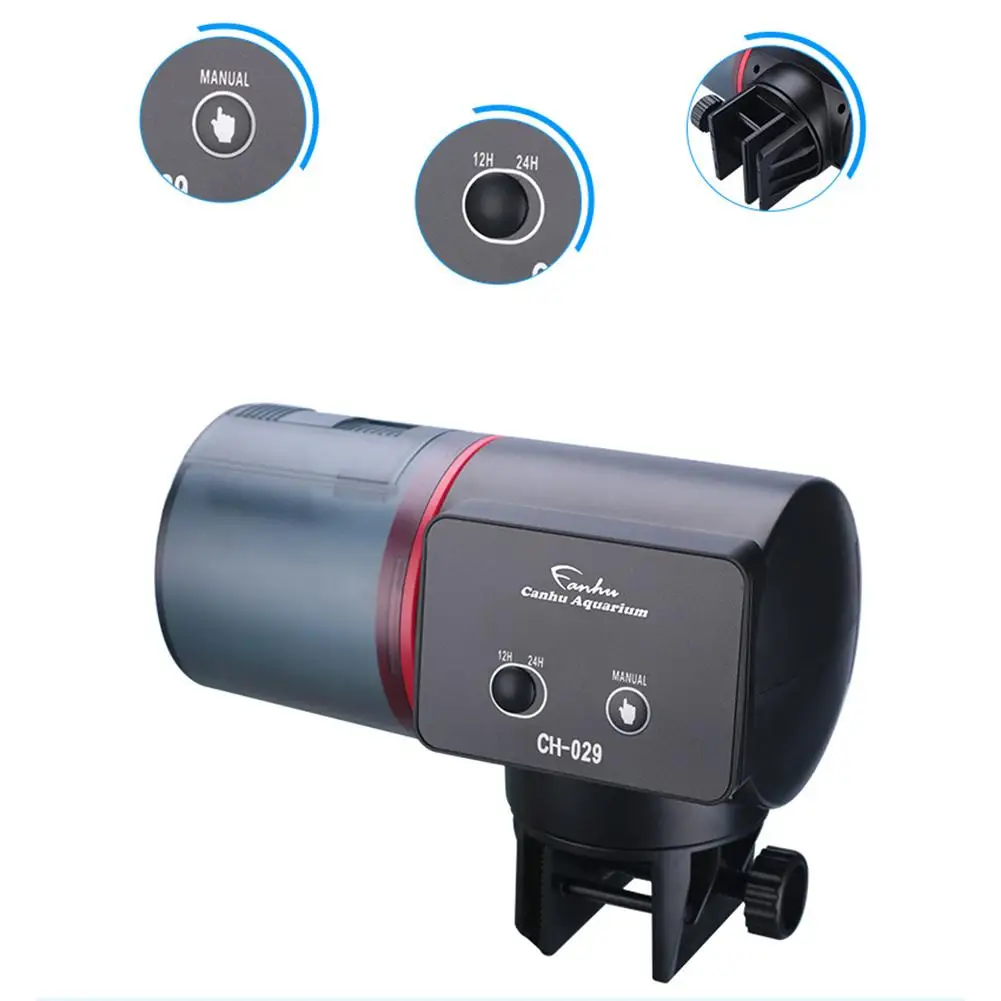 Автоматический податчик для рыбы с usb-кабелем для зарядного устройства для аквариума или аквариума
