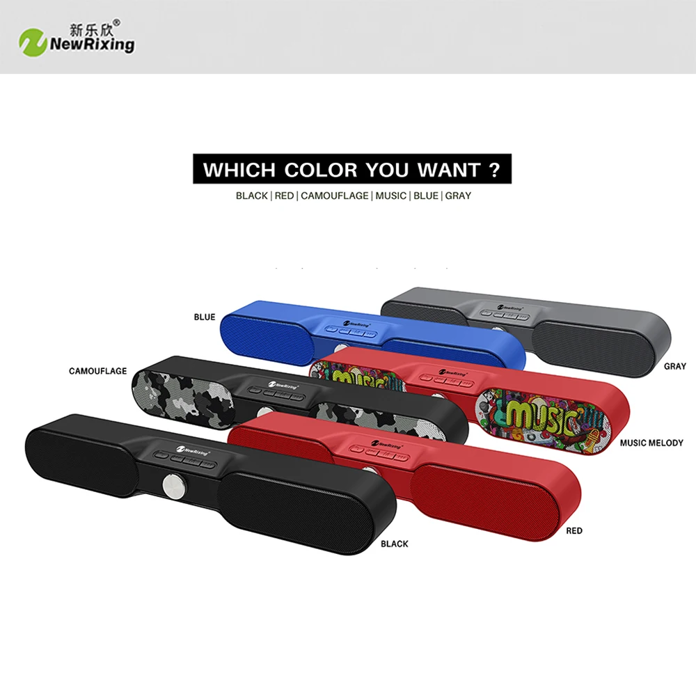

10W Wireless Bluetooth Speaker For Home Theatre Portable Soundbar with FM Radio Stereo Sound Mini Subwoofer Support TF Card