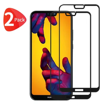 

TBOC 2X Protector Screen 5D for Huawei P20 Lite [5.84 "] [2 Units] Vidrio Tempered Protection edges Full Waterproof