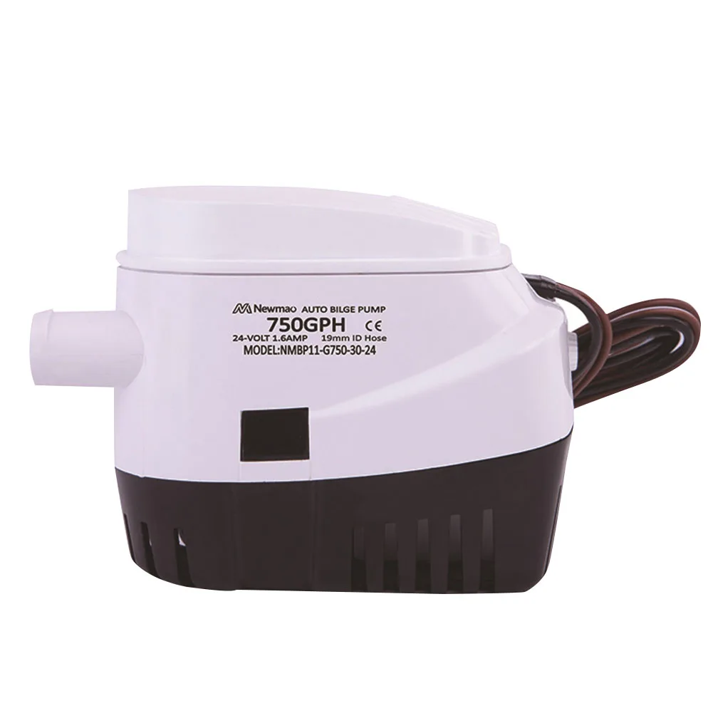 

750GPH Durable With Float Switch 19mm Hose Automatic Marine Boat Bilge Pump Plastic Seal Pools Submersible Electric 12V 24V