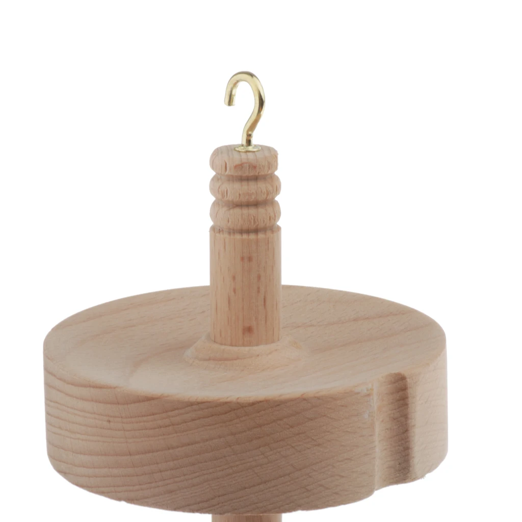 Classic Wooden Drop Spindle Hand Top Whorl Spin Tool Craft 12.6' Length Classic Wooden Drop Spindle Hand Top Whorl Spin Tool Craft 12.6' Length