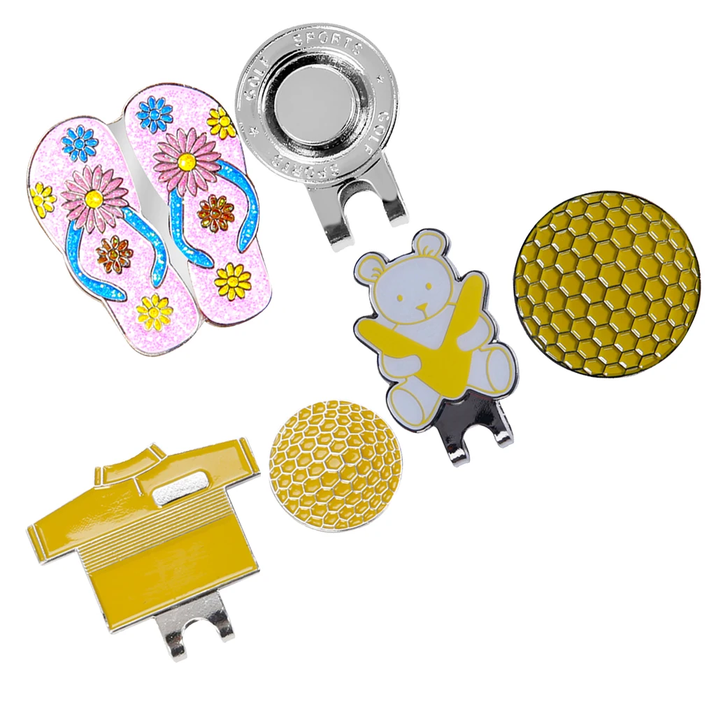 3PCS Golf Hat Clips with Detachable Magnetic Golf Ball(Golf Shirt Design & Bear Style & Slipper Style) 3PCS Golf Hat Clips with Detachable Magnetic Golf Ball(Golf Shirt Design & Bear Style & Slipper Style)