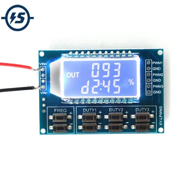 

2pcs/lot Signal Generator 3Channel 1Hz-150KHz PWM Pulse Frequency Duty Cycle Adjustable Module LCD Display