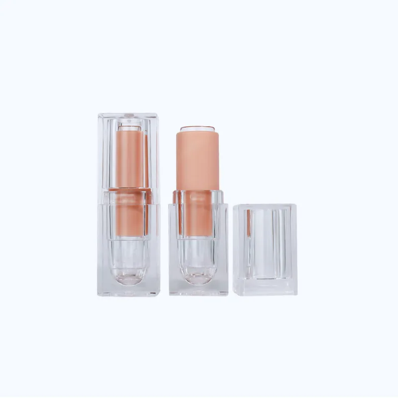 30pcs INS crystal full transparent/ matte nude pink square lipstick tube packaging material lip balm tube lipgloss empty tube 50pcs bubble mailers nude pink poly bubble mailer self seal padded envelopes gift bags packaging envelope bags for book and gift