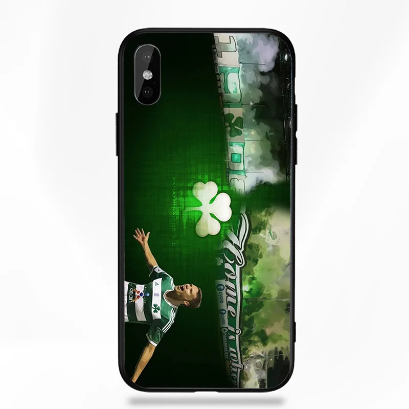 Чехол для телефона Macheda для iphone DIY для Panathinaikos FC чехол черный мягкий TPU для iphone 11Pro X XR XS MAX 7 8 7plus 6 6S 5S SE 5