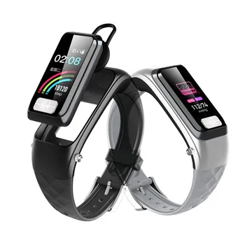 

H207 Bluetooth Earphone Smart Bracelet Activity Tracker Smart Band PPG ECG Cardio Heart Rate Blood Pressure Blood Oxygen Monitor