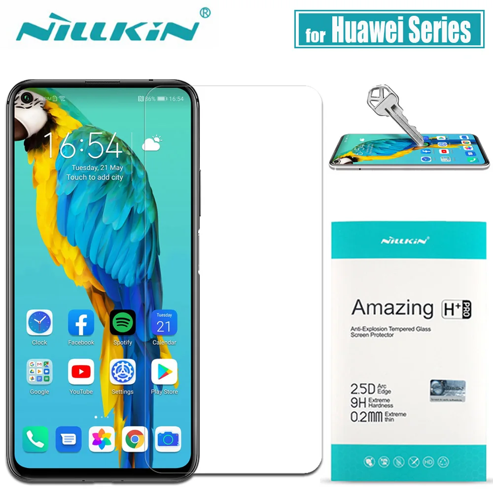 Закаленное стекло Huawei Honor 20 10 Pro 9X 8X Защитная пленка Nillkin 9H для P30 P20 Lite|Защитные