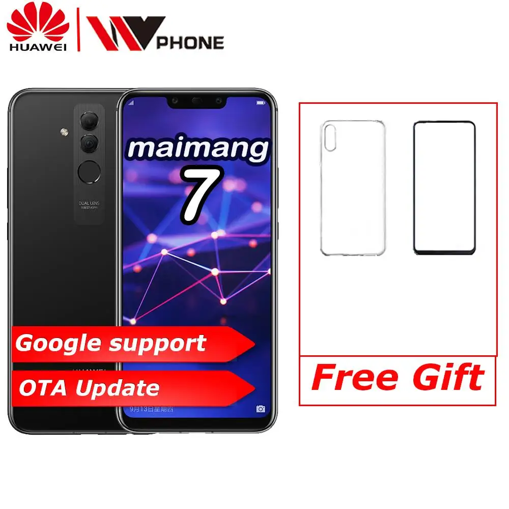 Mate 20 lite Huawei Maimang 7 мобильный телефон Восьмиядерный 6 3 дюйма двойная фронтальная