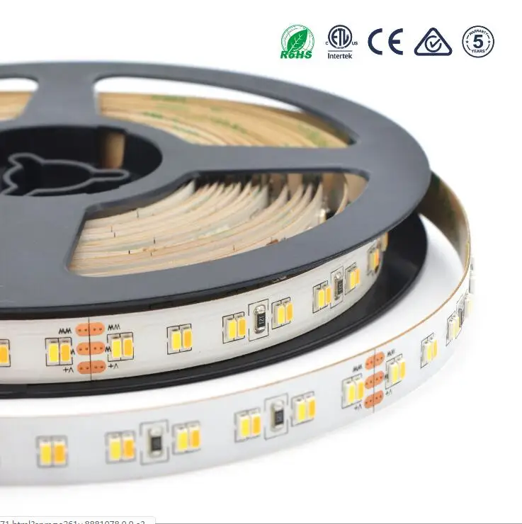 [Seven Neon] DC24V 22,6 Вт 224led/M 10 мм FPBC белый+ теплый двойной белый сильный яркий светодиодный SMD 3014 Гибкая светодиодная smd лента
