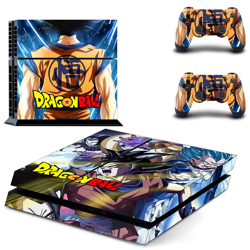 Dragon Ball Z Супер полное покрытие лицевые панели наклейка для PS4 Наклейка для playstation 4 консоль и контроллеры наклейка для PS4 виниловая наклейка