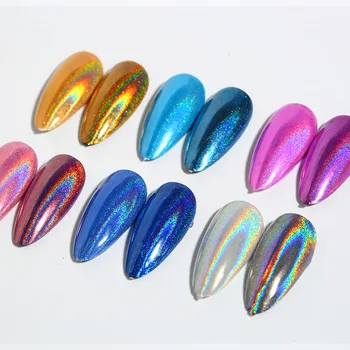 

Cross Border Exclusively for Solid-State Manicure Laser Powder Aurora Colorful Laser Powder Pink Peacock Rainbow Color Laser Aur