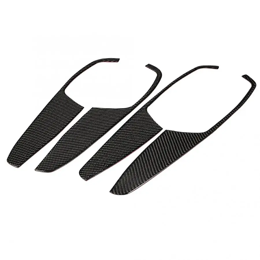 Аксессуары для автомобиля интерьер 4 шт. карбоновая внутренняя наклейка двери
