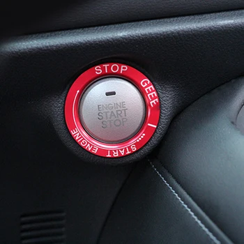

For Haval F7 F7X 2019 2020 Car Ignition Circle Key Ring Engine Start Stop Cover Stickers Automobiles Interior Accessories