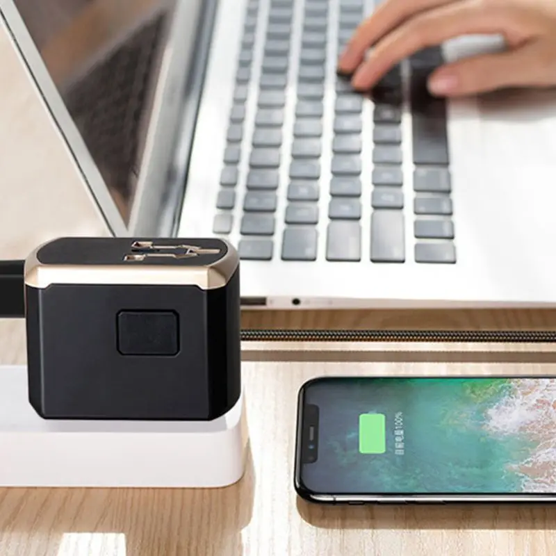 Всемирно известный адаптер для путешествий 4 USB 2.4A порт+ type-C универсальное настенное зарядное устройство A5YA