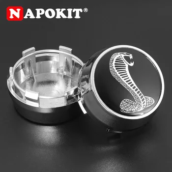 

4pcs 60MM TOP Creative Cobra Snake Car Wheel Center Hub Cap Dust-proof Cover for Ford Car Wheel Rim Refit Decoration Repair