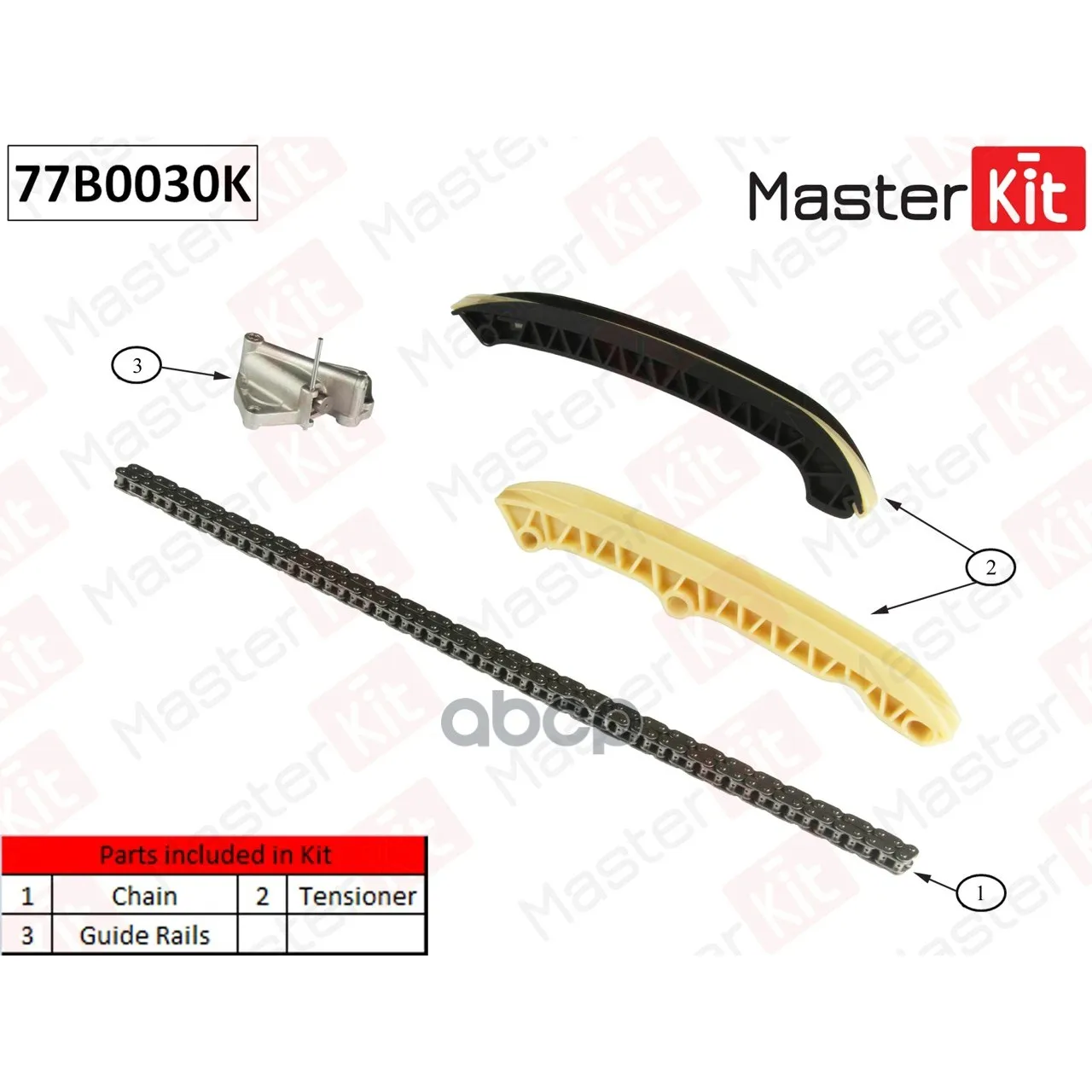 Комплект Цепи Грм Vag Awy,Bmd,Bbm,Chfa 77b0030k MasterKit арт. 77B0030K