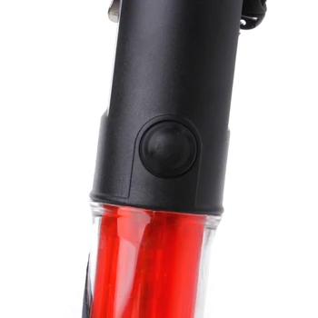 

Powerful LED Flashlight Plastic Traffic Wand Torch 4 Modes Blizzard Flash R9UA