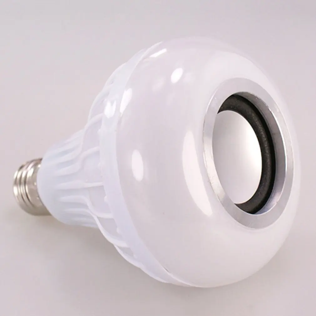 Smart Music Light Bulb Led Colorful Speaker Bulb E27 Wireless Remote Control Audio Bulb 12W 220V RGB Bulb Light Music Player New
