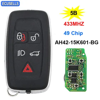 

5 Button Smart Card Remote Key Smart Complete Car Key 433Mhz 49 Chip for Land Rover for Range Rover Sport Evoque AH42-15K601-BG