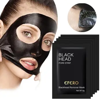 

5pcs Blackhead Remover Pore Strip Black Mask Nose Deep Strip Mask Head Nose Cleaning Face Mask Mask Peel Black Off G7T1
