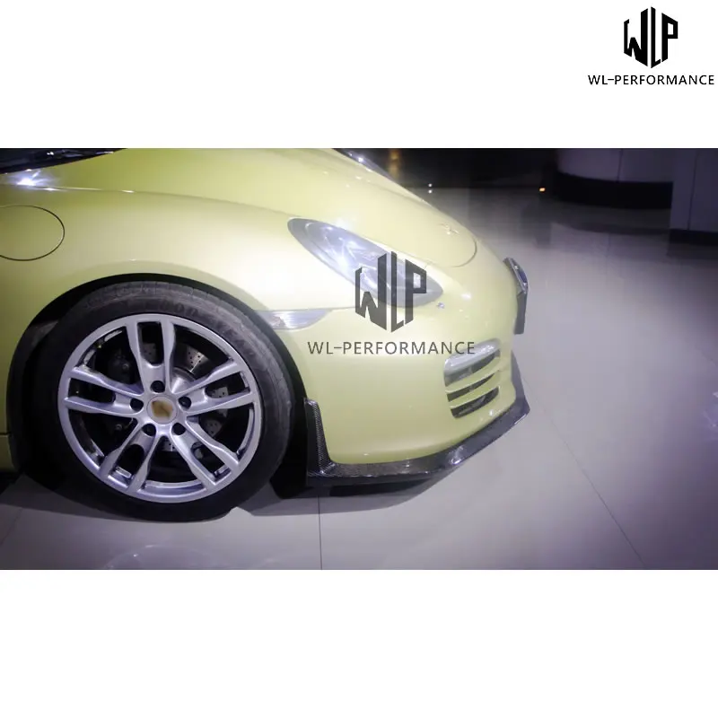 Высококачественный Комплект кузова из углеродного волокна для автомобиля, разветвитель заднего рассеивателя, боковые юбки, боковые отверстия для Porsche Boxster Cayman 981 16-18