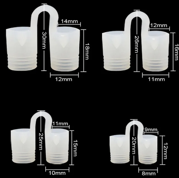 Silicone snorer Mini snorer nose clip 8 sets of snorer and snorer nose stopper suit