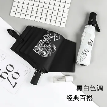 

Cute Charlie Cartoon Double Color Parasol Vinyl Parasol All-Weather Umbrella