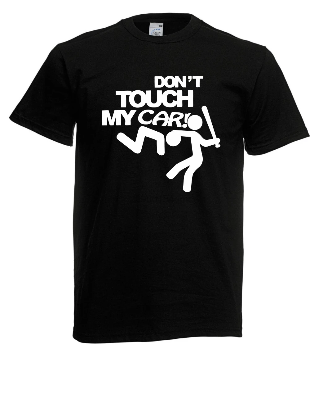 Мужская футболка Don't touch my car I spells FUN Funny until 5xl | одежда