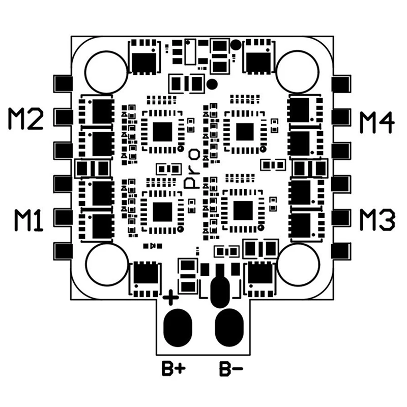 ABKT-4 в 1 15A 2-4S Blheli_S Dshot600 бесщеточный ESC для радиоуправляемого дрона FPV Racing 20X20 мм