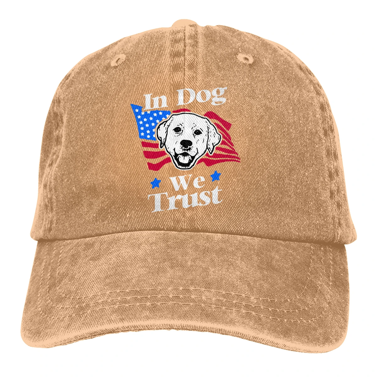 In Dog We Trust Casquette черные унисекс Мужские Женские джинсовые бейсболка с ремешком кепки регулируемые Гольф папа шляпа - Цвет: Хаки