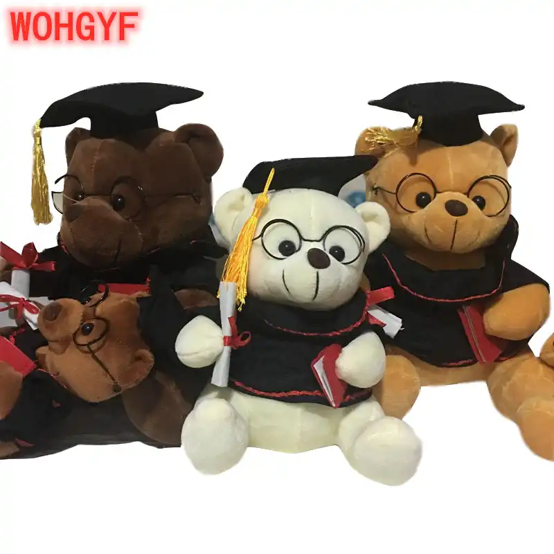 graduation plush animals