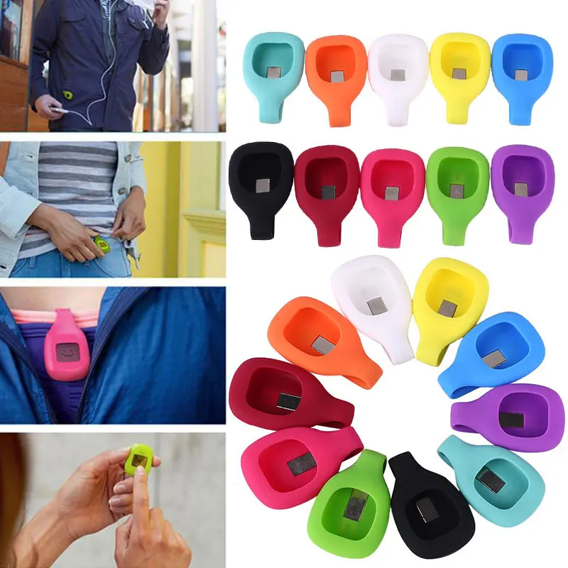 Сменный силиконовый чехол-трекер для Fitbit, чехол на молнии, Портативный Зажим для ремня, оборудование для фитнеса, защита для активности