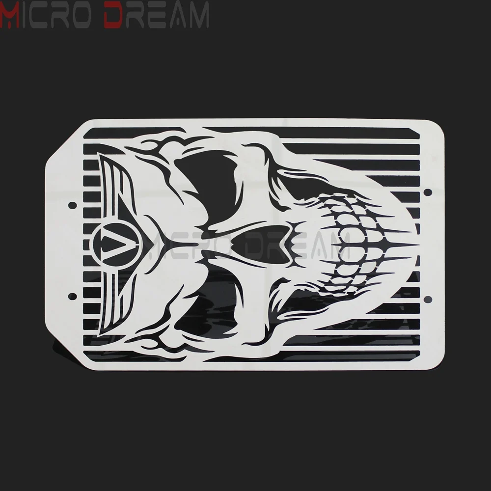 Крышка радиатора мотоцикла с рисунком черепа защитная решетка для Kawasaki Vulcan 1500 1700