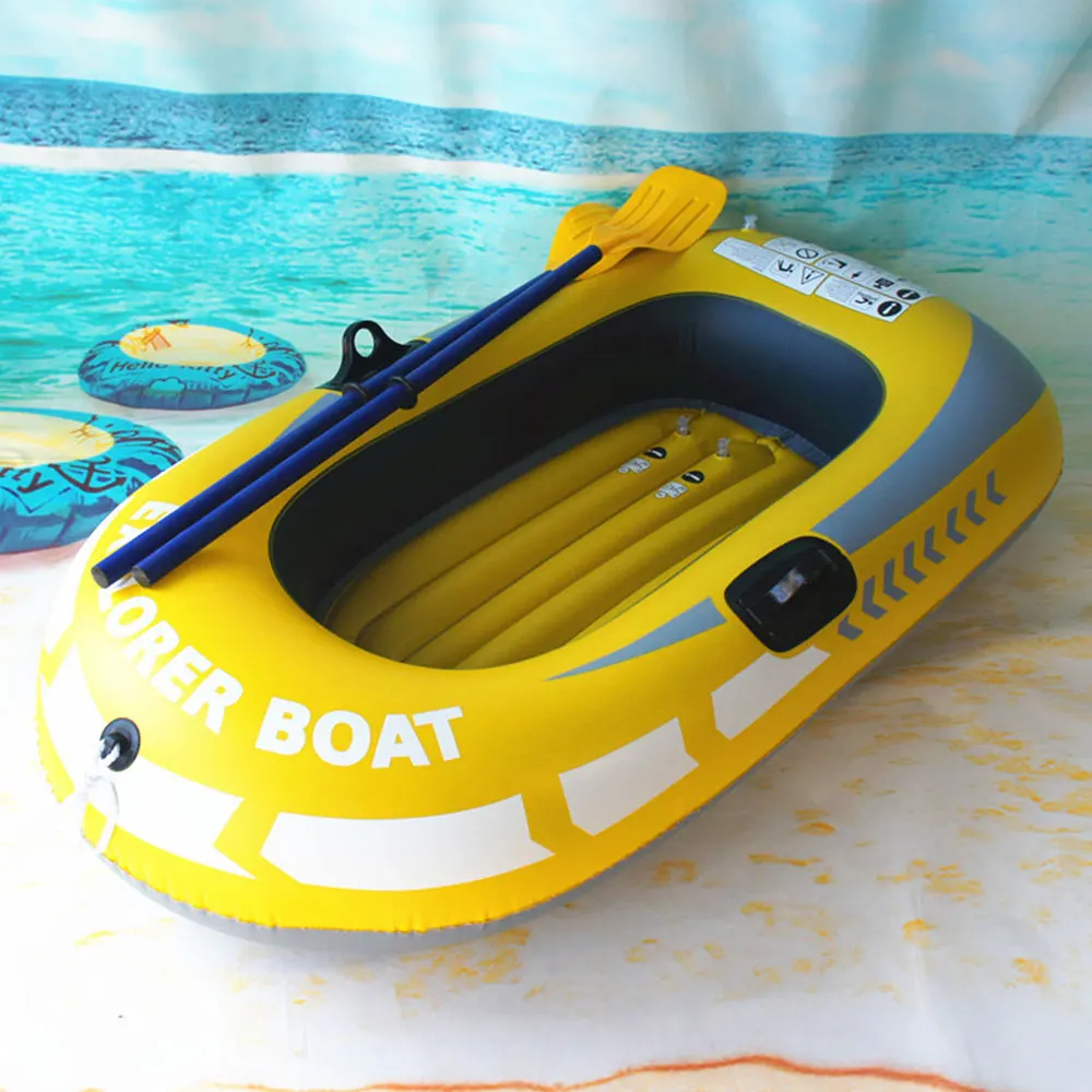 Inflatable Boat Kayaking Fishing Canoe PVC Individual Boating Sport Tools Convenient Drifting Rubber Boat Professional