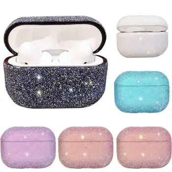 

Crystal Shiny Bluetooth Headset Hard Shell For Airpods Sleeve Creative 1/2/3 Earphones Cover Protective Hard Minimalist Wir X0W0
