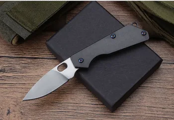 

BF-a1854 Mini Folding Knife D2 Blade Titanium Handle Knives Outdoor Camping Hunting Survival Pocket EDC Tool