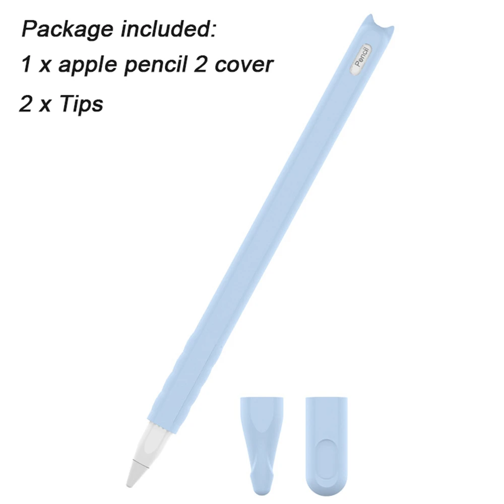 1 комплект цветной Мягкий силиконовый чехол колпачок для наконечника рукав обертывание наконечник держатель для планшета ручка чехол для Apple Pencil 2 iPad Pro Аксессуары для телефона