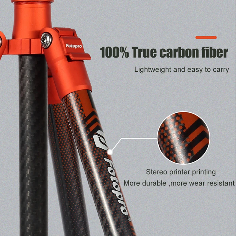 Fotopro X-Aircross 2 Extendable Tripod Lightweight Travel Carbon fiber with Ball Head Professional Stand X-Aircross 1 Tripod