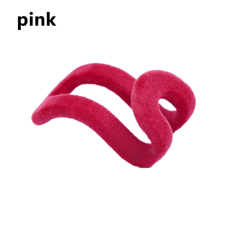 Pink Прочные крючки для одежды, крючки для одежды, нескользящая одежда из флока, подвесной шкаф, флокирование, держатель, цвет случайный - Цвет: Pink