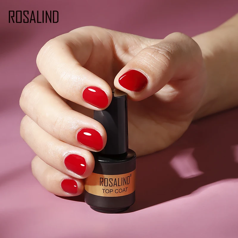 ROSALIND Primer Top Base Coat 7ML Gel Nail Polish For Manicure Long Lasting Nail Art Salon Gel Varnish UV LED Color Gel Polish