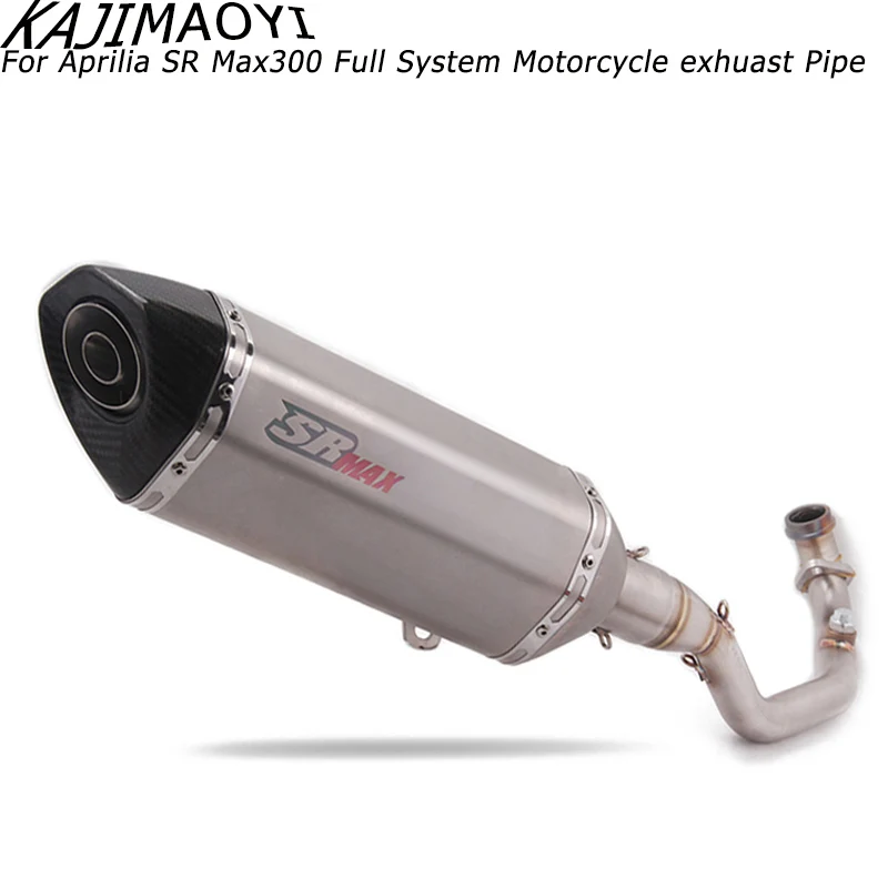 SA Max300 250 полная выхлопная система мотоцикла без шнуровки+ Ak глушитель выхлопной трубы для Aprilia SAMax300 SAMax250