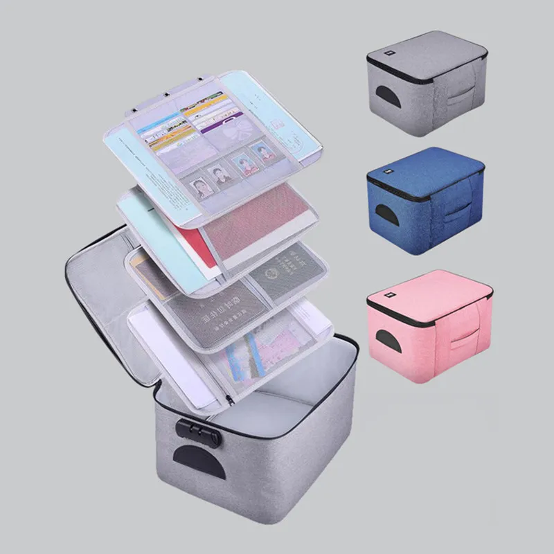 Briefcase Documents-Bag File Storage Office-Certificate Package-Accessories Heighten