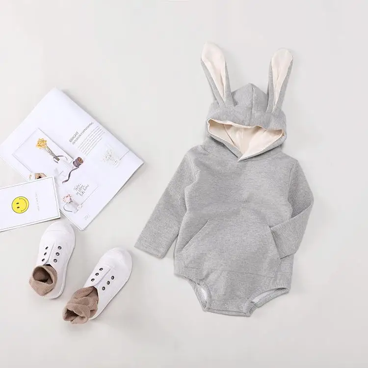 Todder Kid New Born Baby Clothes Girl Boy Cartoon Rabbit Sweatshirt Tops Spring Autumn Clothes Pullover Bodysuit Baby Costumes - Color: romper1