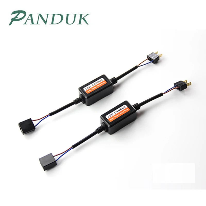 PANDUK 2 шт. H1 H11 светодиодный H4 H7 9005 9006 Canbus автомобильный декодер фары адаптер для
