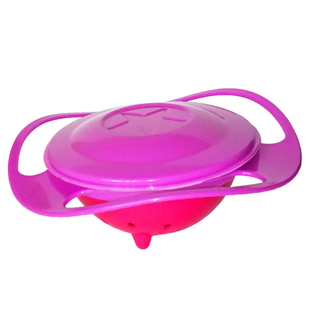 Amazon kids bowl 360 градусов вращение баланс чаша Гироскопическая чаша для кормления UFO чаша детская чаша не падающая чаша