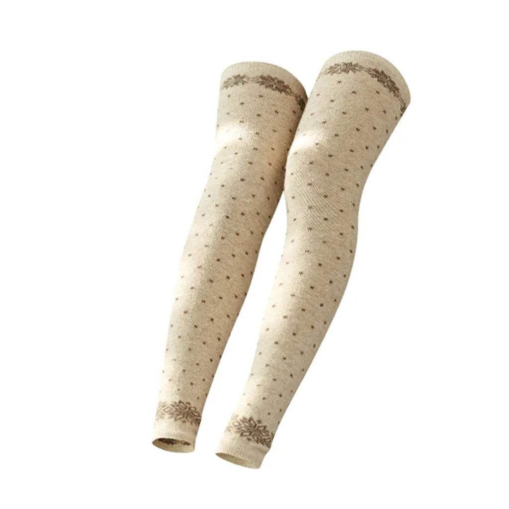 Женские носки, calcetines, для девушек, женщин, до бедра, выше колена, Длинные однотонные чулки, теплые skarpetki rajstopy - Цвет: Бежевый