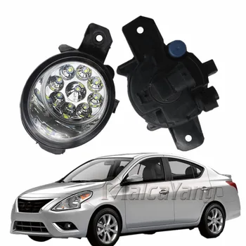 

1Pair Fog Lamp Assembly high brightness H11 Halogen Light Bulb & LED Fog Lights For Nissan Sunny 2003-2015