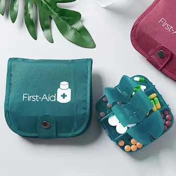

Portable Outdoor Travel First Aid Medicine Bag Tablet Pill Storage Case Box